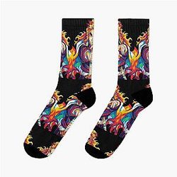 Demon Slayer Rengoku Pop Art Socks