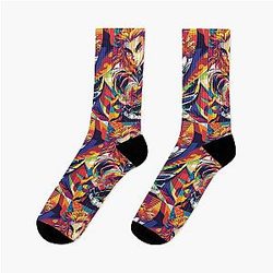 Demon Slayer Kyojuro Rengoku Pop Art Socks