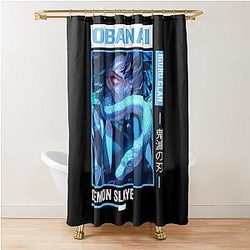 Obanai Iguro Demon Slayer Shower Curtain