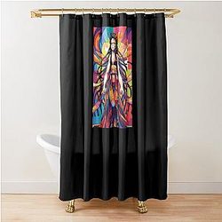 Demon Slayer Daki Pop Art Shower Curtain