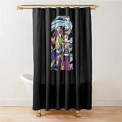 Tanjiro and Giyu Demon Slayer Shower Curtain