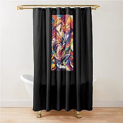 Demon Slayer Kyojuro Rengoku Shower Curtain