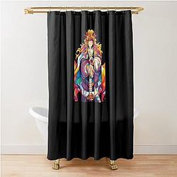 Demon Slayer Rengoku Shower Curtain