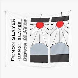 Demon Slayer Hanafuda Earring in Pair Fan Art Tapestry