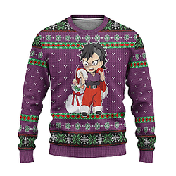 Sanemi Shinazugawa Christmas Sweater – Demon Slayer Ugly Sweater Xmas Gift