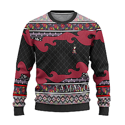 Tamayo Chibi Christmas Sweater – Demon Slayer Ugly Sweater Xmas Gift