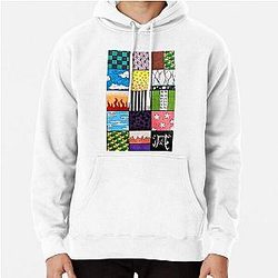 Demon Slayer Pattern Squares Pullover Hoodie RB2309