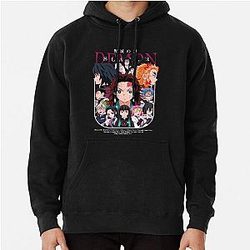 FAN ART DESIGN DEMON SLAYER CHARACTERS Pullover Hoodie RB2309
