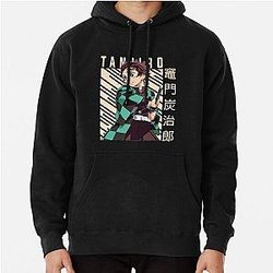Tanjiro Kamado Classic Anime Poster – Demon Slayer Art Pullover Hoodie RB2309