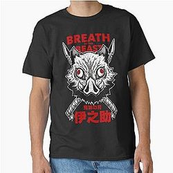 Inosuke Demon Slayer Art Black shirt Classic T-Shirt RB2309