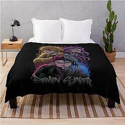 Demon Slayer Blanket - Unstoppable Slayer Squad Throw Blanket