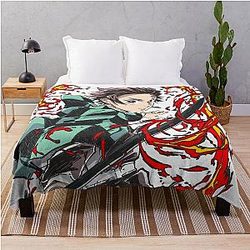Demon Slayer Blanket - Nice Cool Anime Film Art Throw Blanket