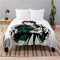 Demon Slayer Blanket - Slayer Stand Tall Artwork Throw Blanket