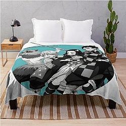 Demon Slayer Blanket - Team Building Slayer Art Throw Blanket