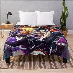 Demon Slayer Blanket - Upper Moon Battle Artwork Throw Blanket