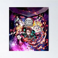 Demon Slayer Posters - Dark Aesthetic Demon Poster