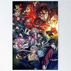 Demon Slayer Posters - Kimetsu no Yaiba Cover Art Poster