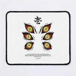 Demon Slayers Mouse Pads - Upper Moon Eyes Intense Gaze Mouse Pad