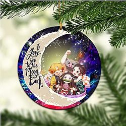 Demon Slayer Galaxy  Circle Ornament Perfect Holiday Gift
