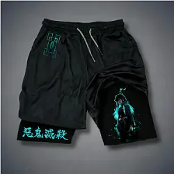 Demon Slayer Tokitou Muichirou 2026 Summer New Harajuku PTTT2503 Sports Shorts