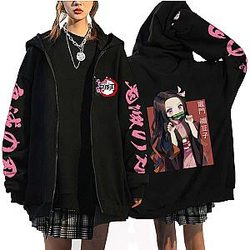 Kamnado Nezuko Anime Zipper Hoodie