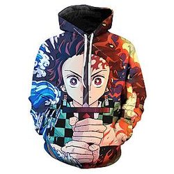 Practitioner of Sun Breathing Tanjiro 3D Pullover Hoodie