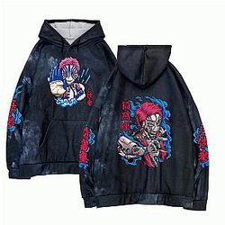Akaza Demon Kimetsu No Yaiba 3D Pullover Hoodie