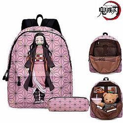 Demon Slayer Backpack - Kimetsu No Yaiba Schoolbag Canvas Bag Backpack