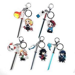 Demon Slayer Keychain - Kimetsu No Yaiba Sword Acrylic Pendant Keychain Gifts