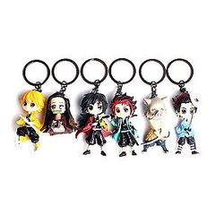 Demon Slayer Keychain - Cute Pendant Kamado Tanjirou Nezuko Agatsuma Zenitsu Key Chains