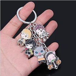 Demon Slayer Keychain - Metal Keychain Kimetsu no Yaiba Pendant Keyring Gift