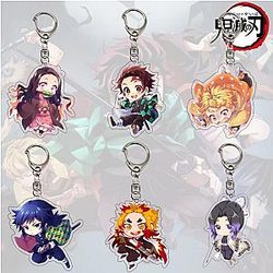 Demon Slayer Keychain - Acrylic Kimetsu no Yaiba Keychains Accessories