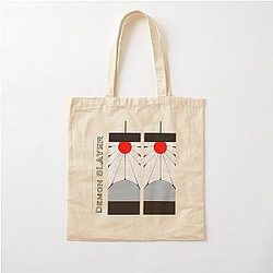 Demon Slayer Hanafuda Earring Cotton Tote Bag