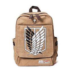 Attack On Titan Backpacks – Attack On Titan’s Logo Canvas Backpack