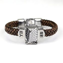 AOT Bracelets – Wings Of Freedom Leather Bracelet