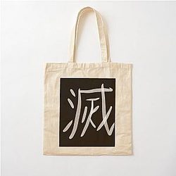 Demon Slayer Core Kanji Fan Art Cotton Tote Bag