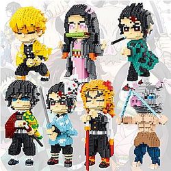 Demon Slayer Shop - 1000pcs Anime Demon Slayer Cartoon Building Blocks Bricks Figures