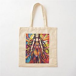 Demon Slayer Daki Pop Art Cotton Tote Bag