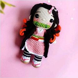 Demon Slayer Crochet - 18 cm Kawaii Nezuko Crochet