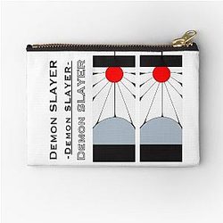 Demon Slayer Hanafuda Earring in pair Fan art Zipper Pouch