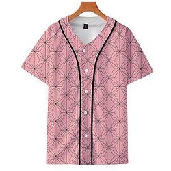 Kimetsu no Yaiba Baseball Jersey  -  Nezuko Pattern Official Merchandise
