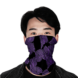 Kimetsu no Yaiba Bandana  -  Kokushibou Pattern Official Merchandise