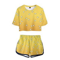 Kimetsu no Yaiba Crop Top  Zenitsu Pattern Official Merchandise