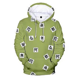 Kimetsu no Yaiba Hoodie  Gyomei Himejima Pattern Official Merchandise
