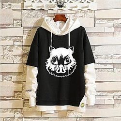 Kimetsu no Yaiba Hoodie  Inosuke's Boar Head Official Merchandise