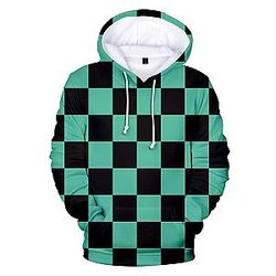 Kimetsu no Yaiba Hoodie  Tanjiro Pattern Official Merchandise