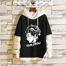 Kimetsu no Yaiba Hoodie  Tanjiro's Side Face Official Merchandise