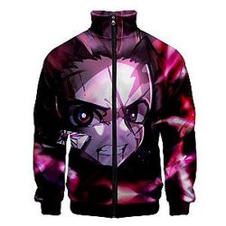 Kimetsu no Yaiba Jacket  Tanjiro Kamado Fighting Official Merchandise