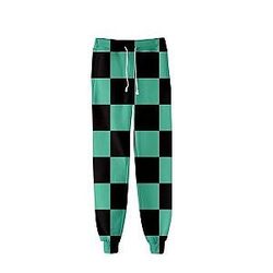 Kimetsu no Yaiba Pants  Tanjiro Kamado Pattern Official Merchandise