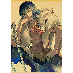 Kimetsu no Yaiba Poster  -  Inosuke Without Mask Official Merchandise